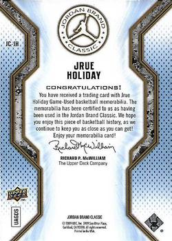 2009-10 Upper Deck - Jordan Brand Classic #JC-JH Jrue Holiday Back