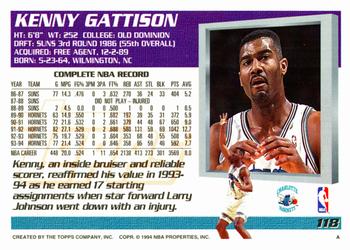 1994-95 Topps #118 Kenny Gattison Back