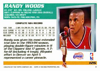 1994-95 Topps #126 Randy Woods Back