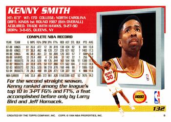 1994-95 Topps #132 Kenny Smith Back