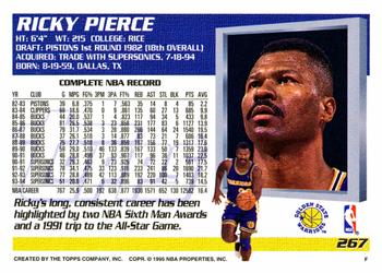 1994-95 Topps #267 Ricky Pierce Back