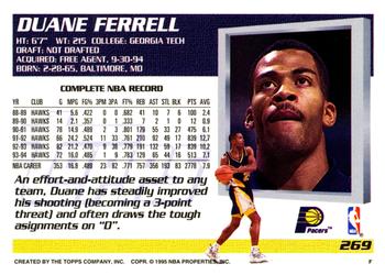 1994-95 Topps #269 Duane Ferrell Back