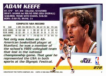 1994-95 Topps #272 Adam Keefe Back