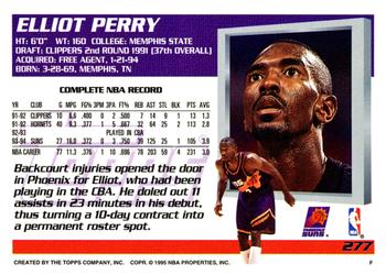 1994-95 Topps #277 Elliot Perry Back