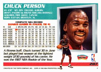 1994-95 Topps #287 Chuck Person Back
