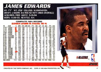 1994-95 Topps #288 James Edwards Back