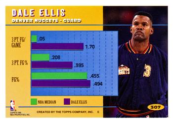 1994-95 Topps #307 Dale Ellis Back