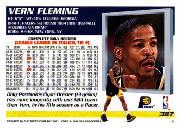 1994-95 Topps #327 Vern Fleming Back