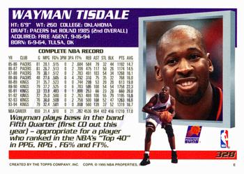 1994-95 Topps #328 Wayman Tisdale Back