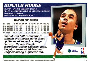 1994-95 Topps #331 Donald Hodge Back