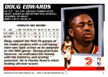 1994-95 Topps #333 Doug Edwards Back