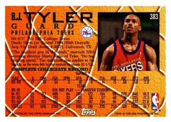 1994-95 Topps #383 B.J. Tyler Back