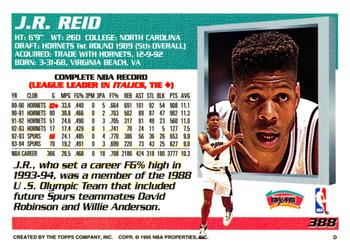 1994-95 Topps #388 J.R. Reid Back