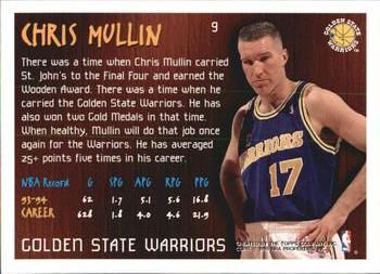 1994-95 Topps - Franchise/Future #9 Chris Mullin Back
