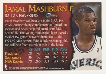 1994-95 Topps - Super Sophomores #5 Jamal Mashburn Back