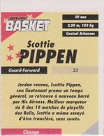 1995 French Sports Action Basket - Face 2 Face Chicago Bulls #NNO Scottie Pippen Back