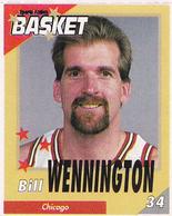 1995 French Sports Action Basket - Face 2 Face Chicago Bulls #NNO Bill Wennington Front