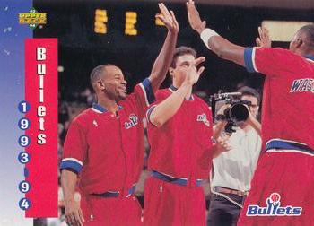 1994 Upper Deck McDonald's Teams (French) #27 Washington Bullets Front