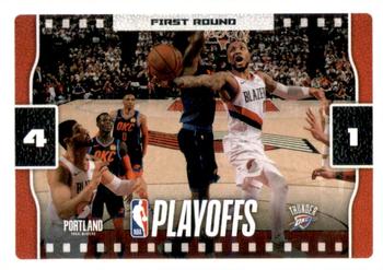 2019-20 Panini NBA Sticker and Card Collection #51 Playoffs: Trail Blazers vs Thunder Front