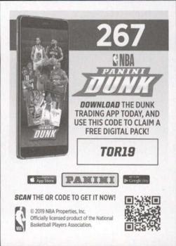 2019-20 Panini NBA Sticker and Card Collection #267 Toronto Raptors Team Logo Back
