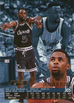 1994-95 Ultra #305 Donald Royal Back