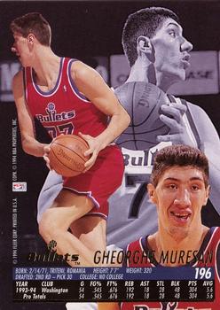 1994-95 Ultra #196 Gheorghe Muresan Back