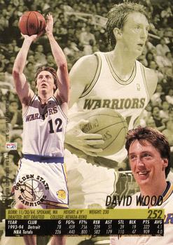 1994-95 Ultra #252 David Wood Back