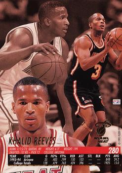 1994-95 Ultra #280 Khalid Reeves Back