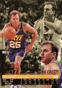 1994-95 Ultra #341 John Crotty Back