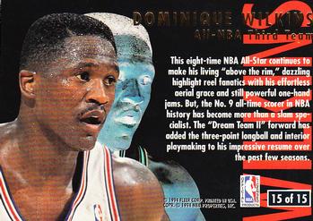 1994-95 Ultra - All-NBA #15 Dominique Wilkins Back