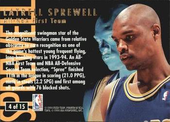 1994-95 Ultra - All-NBA #4 Latrell Sprewell Back