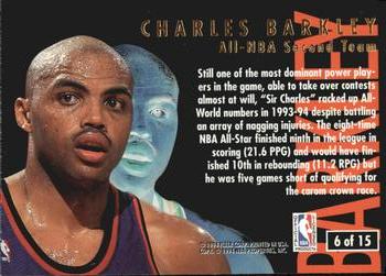 1994-95 Ultra - All-NBA #6 Charles Barkley Back