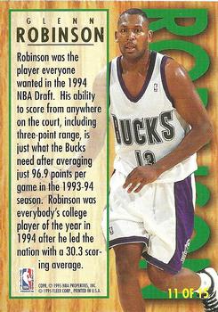 1994-95 Ultra - Ultra All-Rookie #11 Glenn Robinson Back