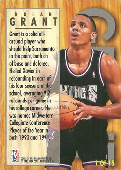 1994-95 Ultra - Ultra All-Rookie #1 Brian Grant Back