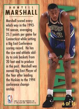 1994-95 Ultra - Ultra All-Rookie #6 Donyell Marshall Back