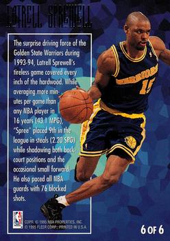 1994-95 Ultra - Defensive Gems #6 Latrell Sprewell Back