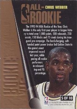 1994-95 Ultra - NBA All-Rookie #5 Chris Webber Back