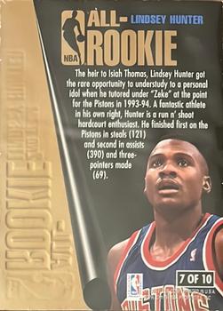 1994-95 Ultra - NBA All-Rookie #7 Lindsey Hunter Back