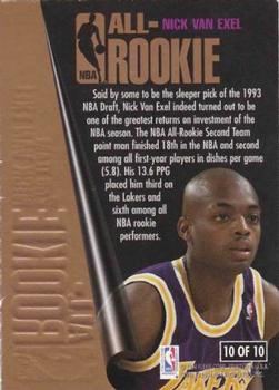 1994-95 Ultra - NBA All-Rookie #10 Nick Van Exel Back