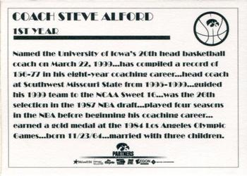 1999-00 Iowa Hawkeyes #NNO Steve Alford Back