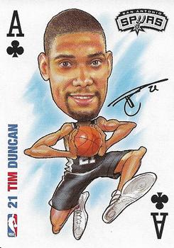2006 All Pro Deal NBA Sports Playing Cards #A♣ Tim Duncan Front