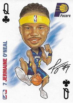 2006 All Pro Deal NBA Sports Playing Cards #Q♣ Jermaine O'Neal Front