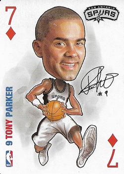 2006 All Pro Deal NBA Sports Playing Cards #7♦ Tony Parker Front