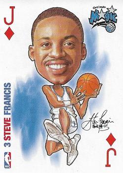 2006 All Pro Deal NBA Sports Playing Cards #J♦ Steve Francis Front