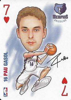 2006 All Pro Deal NBA Sports Playing Cards #7♥ Pau Gasol Front