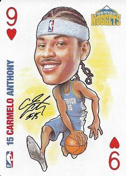2006 All Pro Deal NBA Sports Playing Cards #9♥ Carmelo Anthony Front