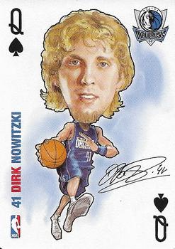 2006 All Pro Deal NBA Sports Playing Cards #Q♠ Dirk Nowitzki Front