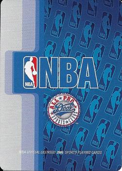 2006 All Pro Deal NBA Sports Playing Cards #NNO Checklist Back