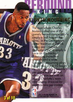 1994-95 Ultra - Rebound Kings #3 Alonzo Mourning Back