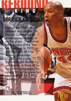 1994-95 Ultra - Rebound Kings #1 Derrick Coleman Back